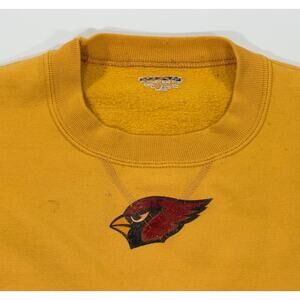 Vintage Men's Large Arizona Cardinals Yellow Pullover Crewneck Sweatshirt NFL